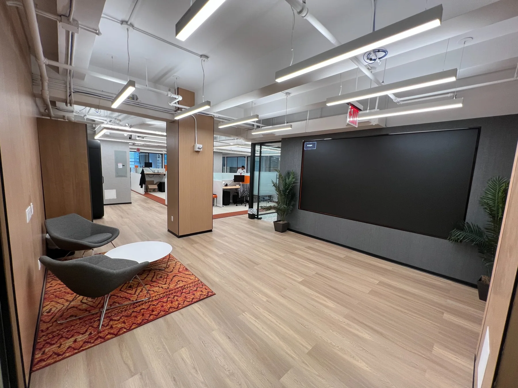 Completed Midtown Manhattan office interior